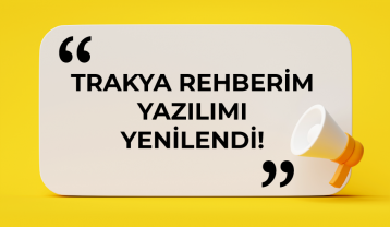 Trakya Rehberim Yazılımı Yenilendi